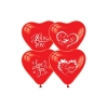 Balon Kalp Kırmızı ( 1 Paket )